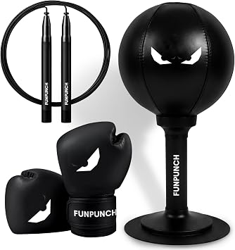 Bundle - Kid Boxing Set with Punching Bag for Kids, Lightning Rope and Boxing Gloves for Kids, 3 in 1 Set