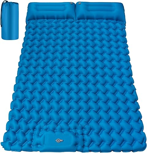 Colchón inflable para colchoneta de dormir para acampar cama de camping inflable con bomba de pie incorporada para tienda de campaña - Alfombra