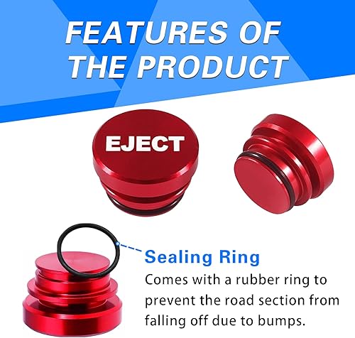 Miniatura 3 de ZBGUN 2 fundas para encendedor de cigarrillos de automóvil, proyectiles de expulsión y fuego, cubierta de metal para encendedor de cigarrillos, tapa