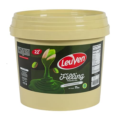 LeuVen Pistachio Cream Spread (22% Pistachios), 11 lb Bulk Bucket