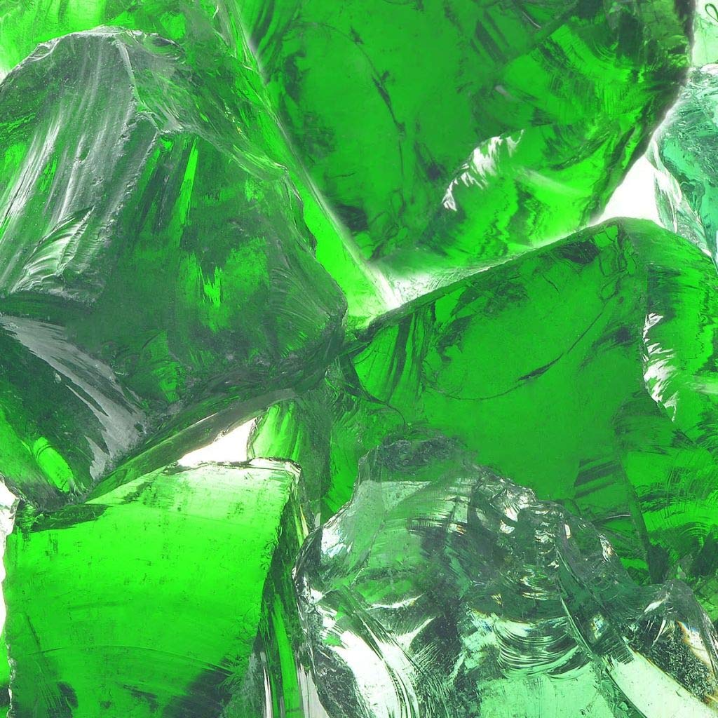 vidaXL Gabionensteine Glas Grün 60-120mm 25kg Gabione Glassteine Glasbrocken