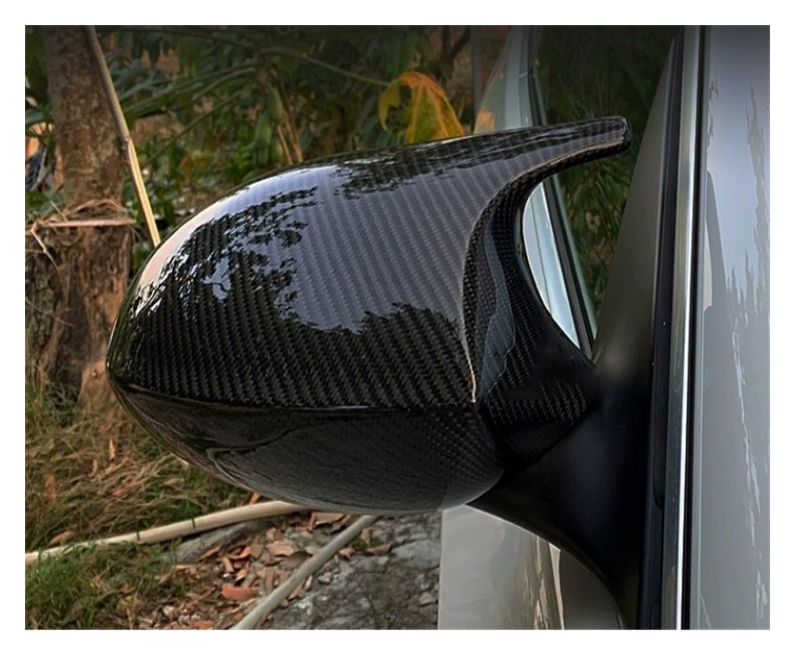 Specchietto retrovisore dell'automobile Per BMW E90 E91 PRELCI 20052007 E92 E93 20062009 E80 E81 E87 M3 Style 2x Coprispecchietto retrovisore auto(ABS Black)