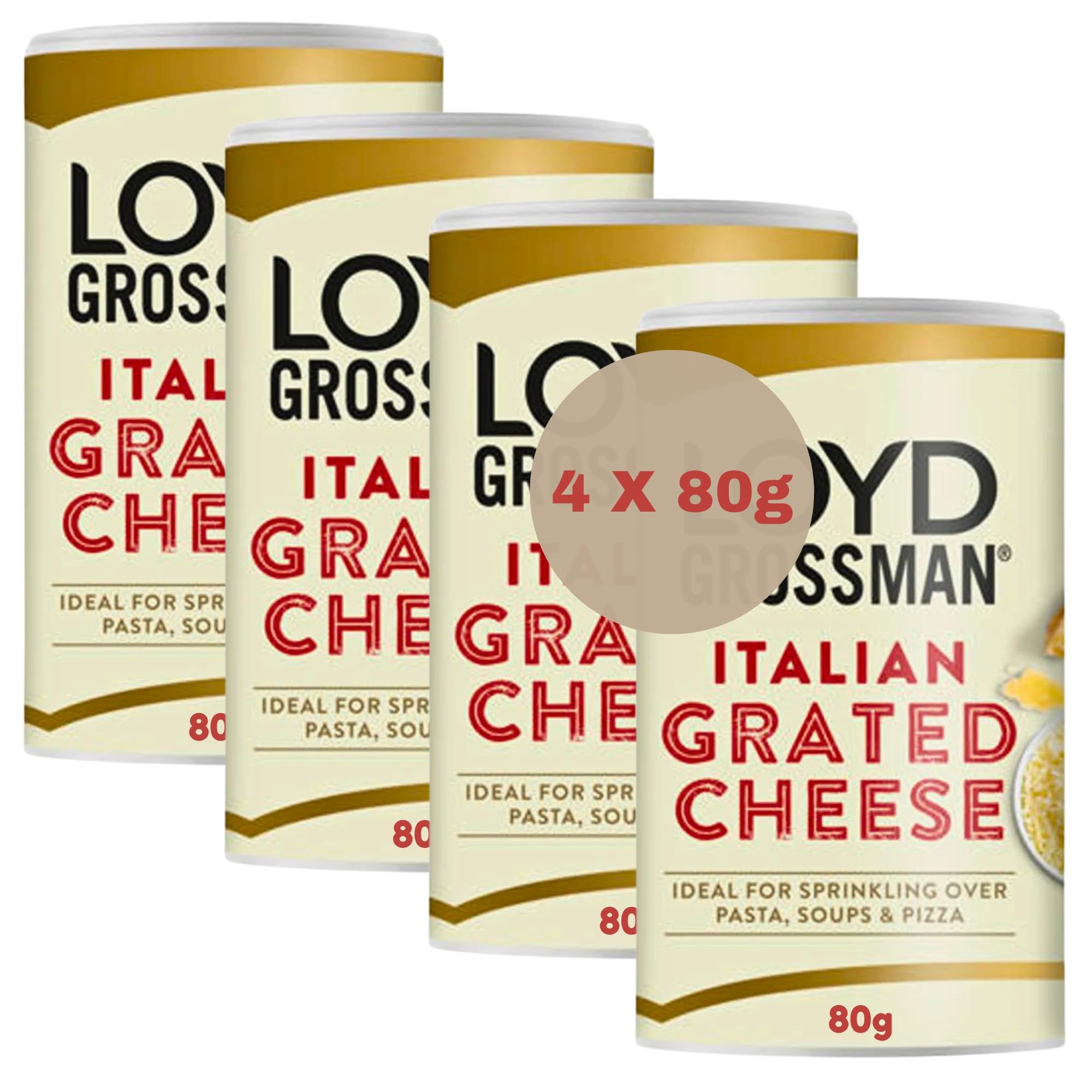 Grated Cheese Bundle with 4 x Italian Grated Hard Cheese 80g