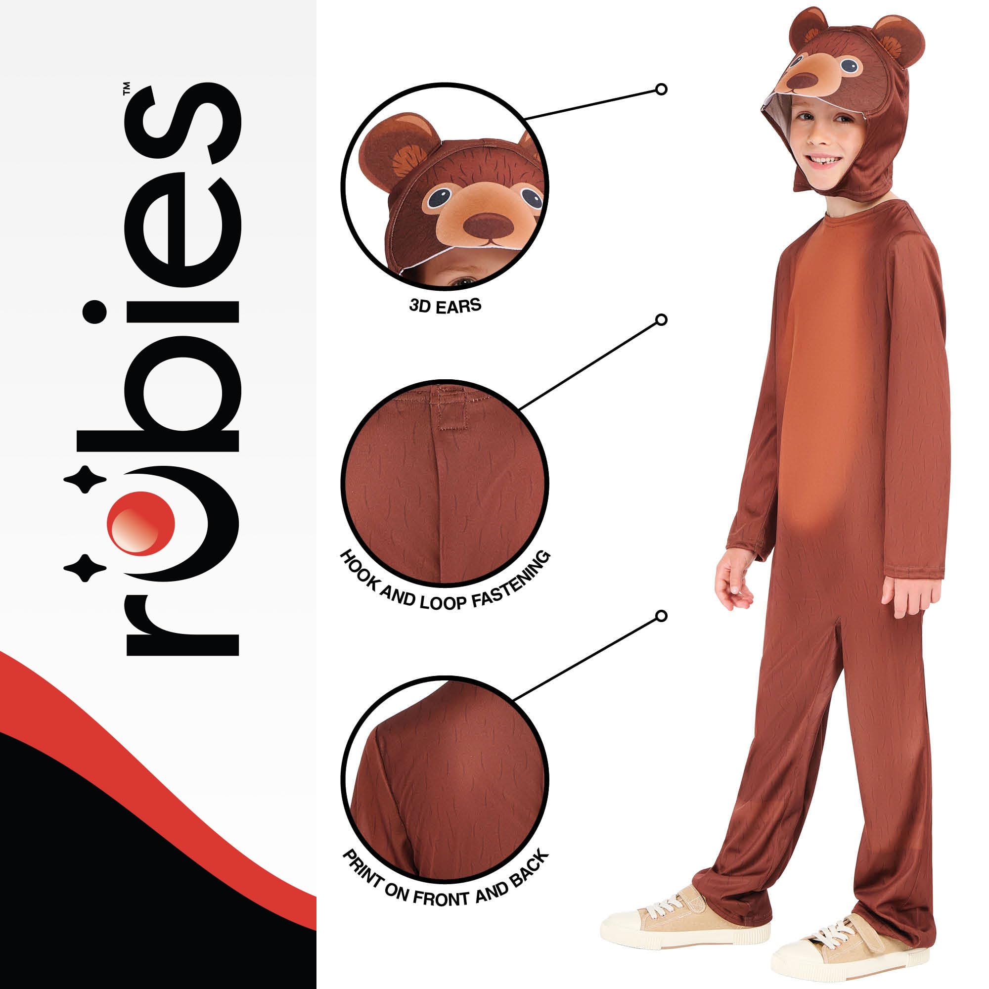 Rubies Official Storybook Bear Child Costume, Kids Fancy Dress, Size 3-4 Years, Multicoloured - Image 4