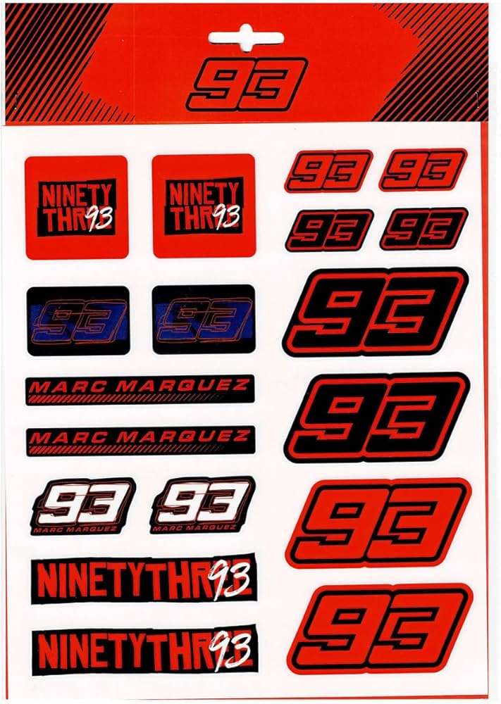 Amazon.co.jp: MOTO GP マルク マルケス MM93 公式 ビック ステッカー