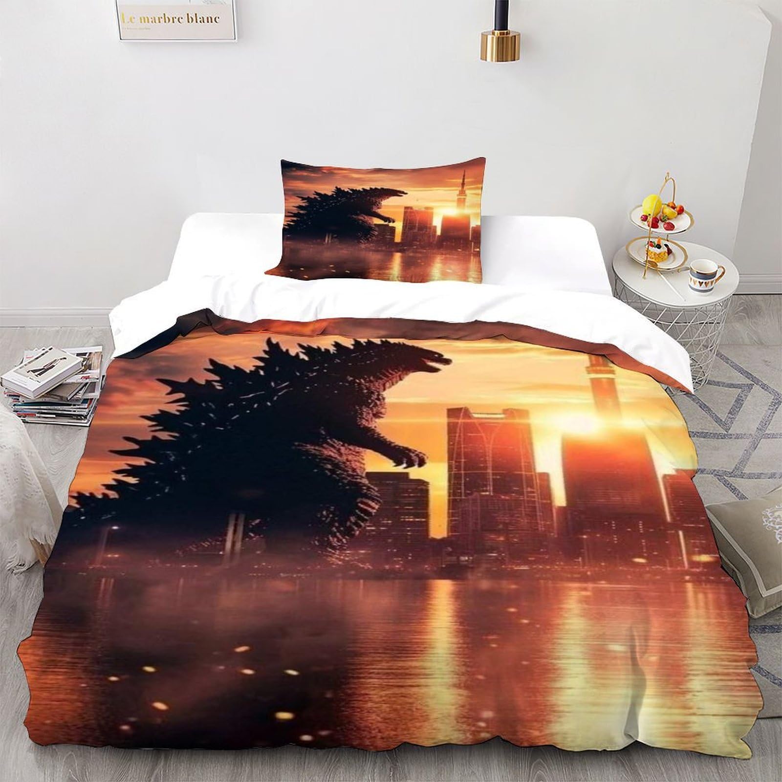 Housse de couette Sci-Fi à fermeture éclair pour lit enfant et adulte 135x200