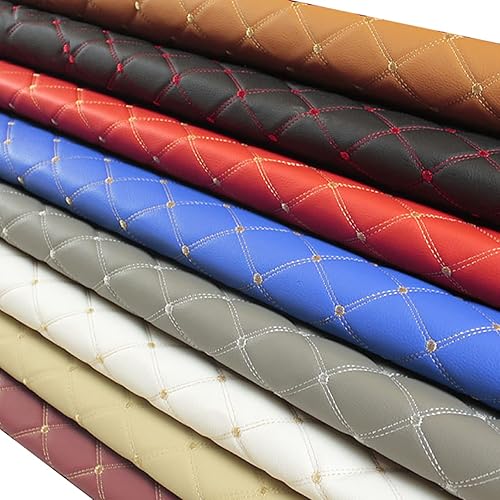 Tela de espuma de vinilo acolchada antiarañazos, tela de tapicería de cuero sintético, material de costura para manualidades, para sofás, sillas,