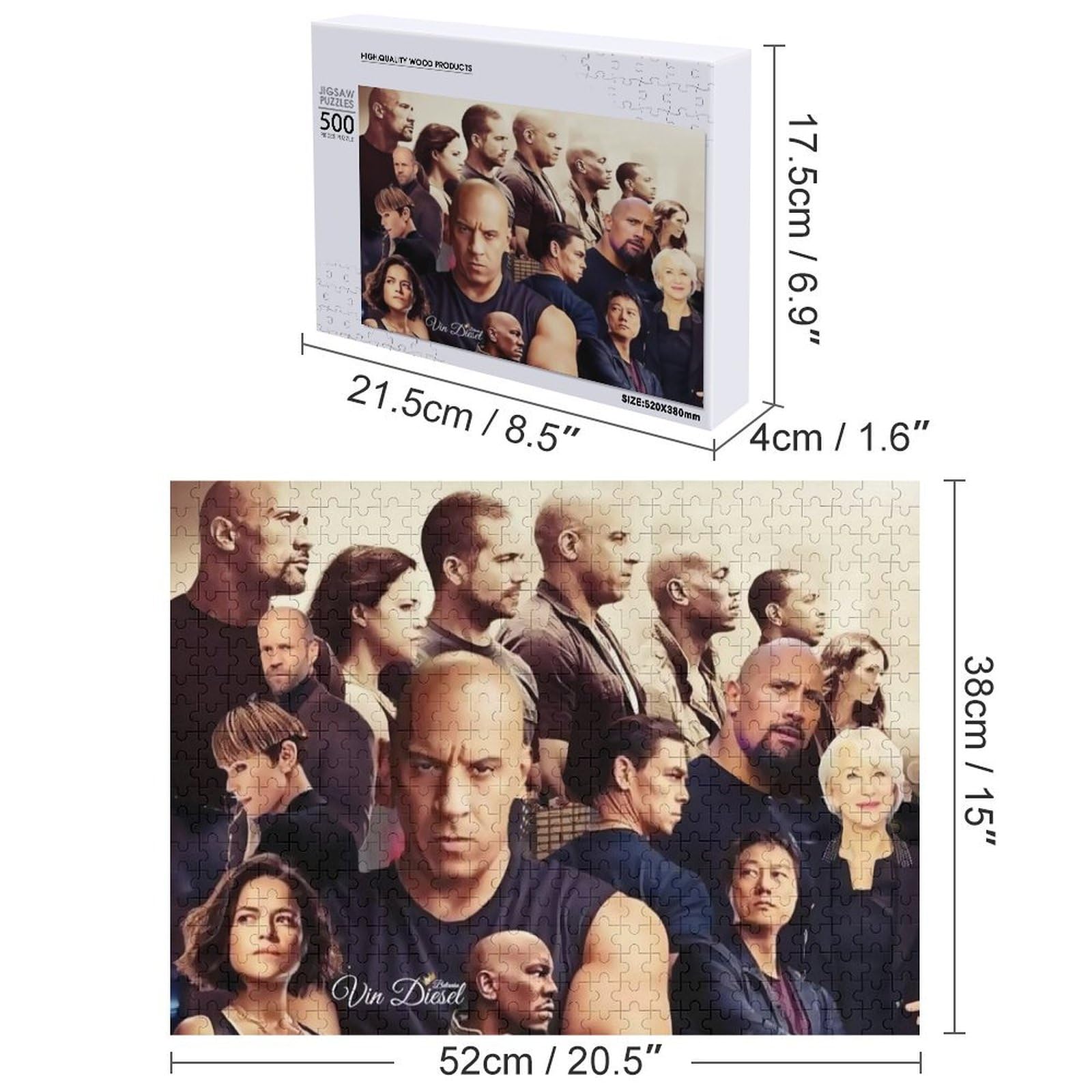 Amazon | ワイルド スピード ジグソーパズル 500ピース パズル 木製 Amazon | ワイルド スピード ジグソーパズル 500ピース パズル 木製