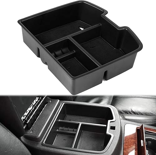 Miniatura 1 de EDBETOS Bandeja organizadora de consola central compatible con GMC Sierra 1500 Chevy Silverado Suburban 2500 Avalanche 07-13 Accesorio 07-14 Sierra