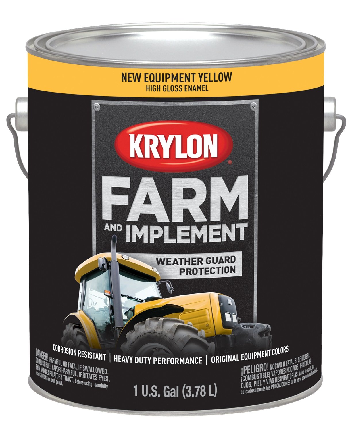 Farm &amp; Implement Paint Gallons New Equipment Cat Yellow