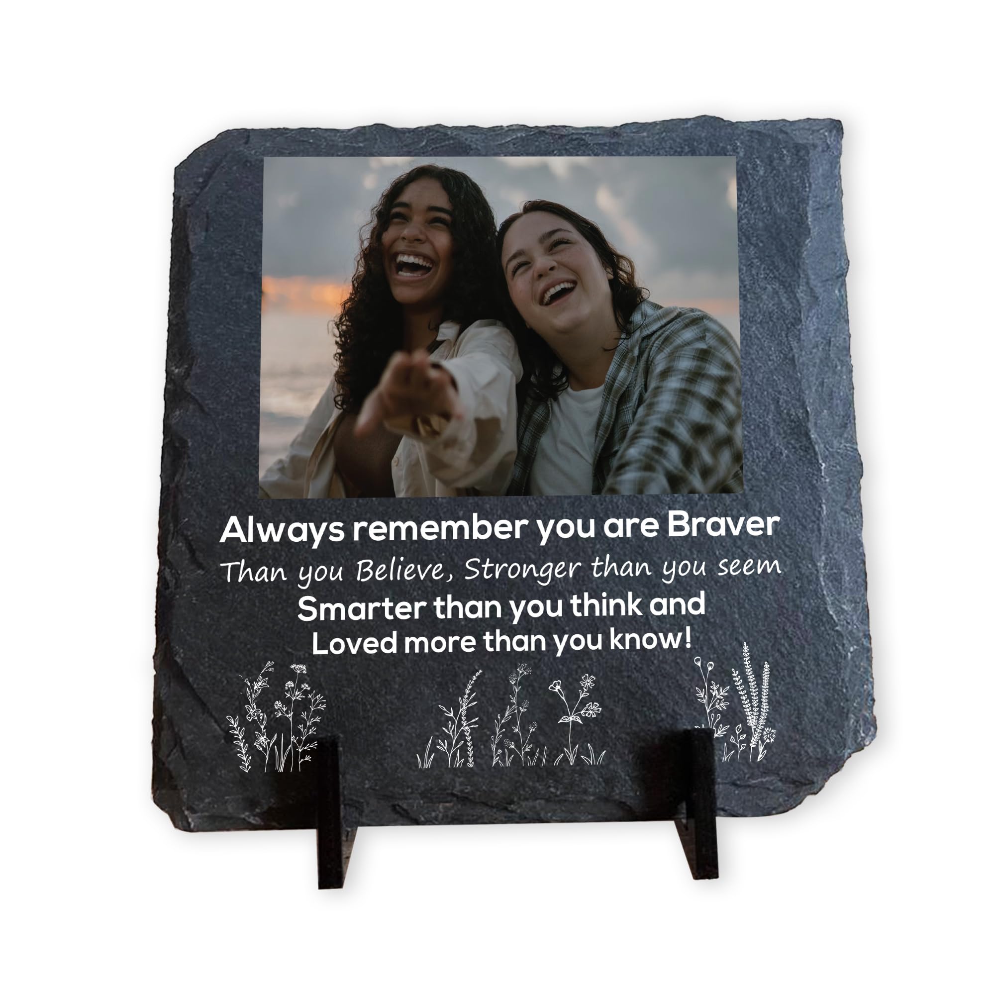 Red Ocean Braver Stronger More Beautiful Personalised Slate Friendship Sign For Her Best Friend Birthday Best Friend For Christmas Friendship Women Her Keepsake
