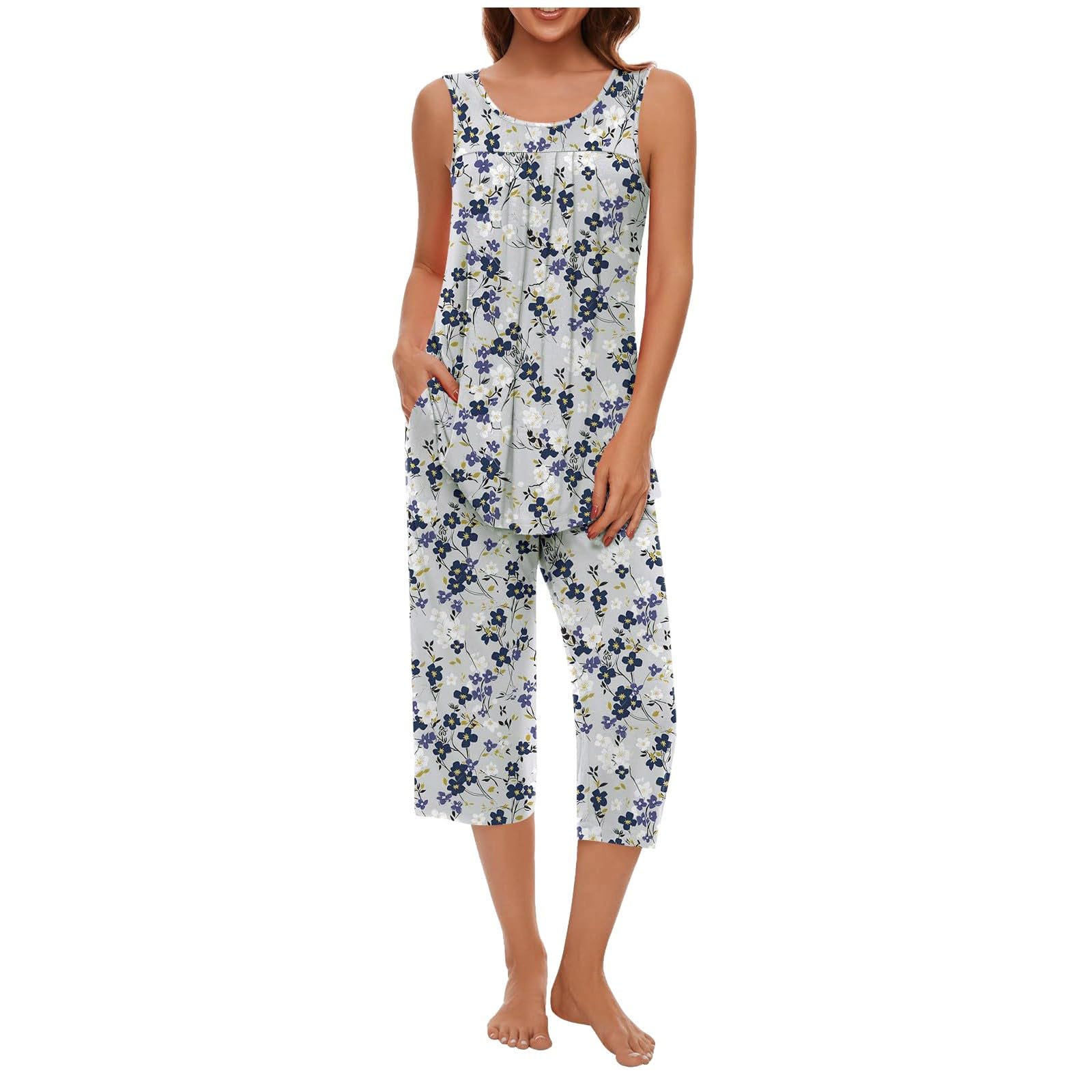 Samt Pyjama Set Damen - Retro Loungewear Mit Bauchfreiem Top Und Shorts