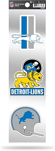 Miniatura 35 de Rico Industries Juego de calcomanías retro de fútbol americano de la NFL