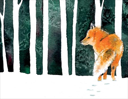 Miniatura 1 de Outfoxed Fox Premium - Tarjetas de agradecimiento en blanco - Juego de 20 tarjetas en caja y sobres a juego