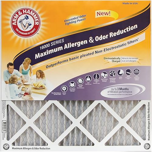 Miniatura 1 de Arm & Hammer AF-AH21020.4 - Filtro de aire para alérgenos y olores (4 unidades), AF-AH21818.4