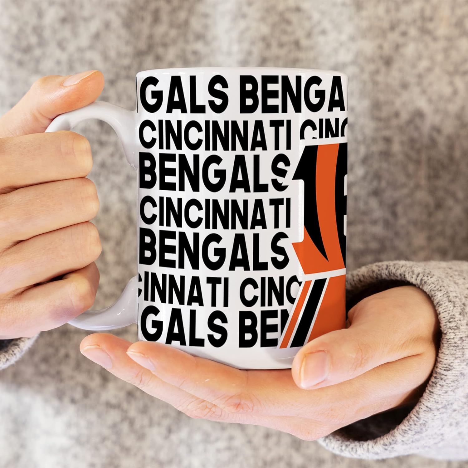 Rico Industries NFL Football 15 oz White Ceramic Mug - Image 3