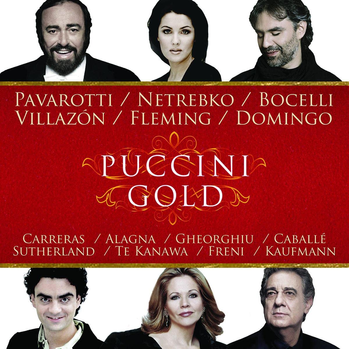 Puccini Gold [Audio CD] PAVAROTTI / NETREBKO / BOCELLI / VILLAZON and PUCCINI,GIACOMO