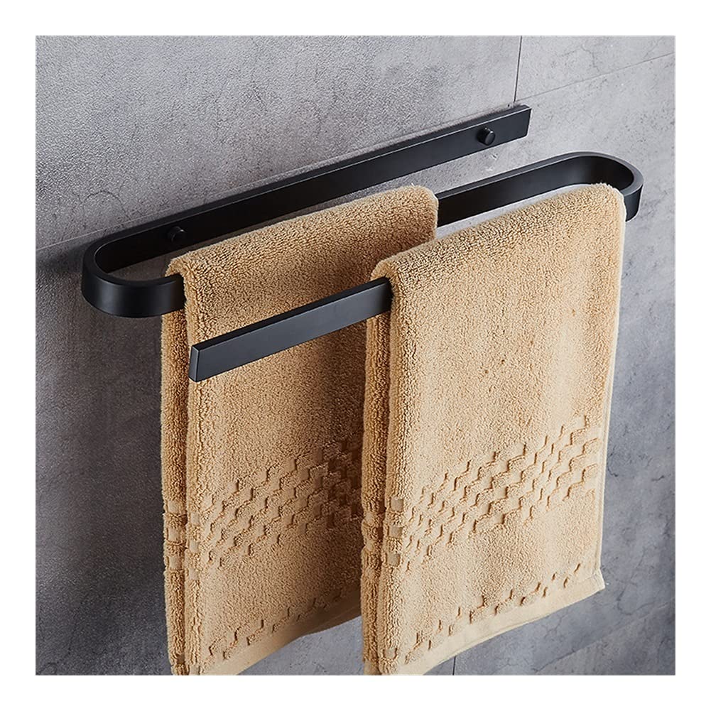 WNJJ Towel Racks, Towel Rack Towel Racks Towel Rail for Bathroom Bathroom Towel Bar Wall Mounted Aluminum Toilet Towel Holder Shelf Storage Rack Holder Fixture Home Gadgets/B-Towel Rack