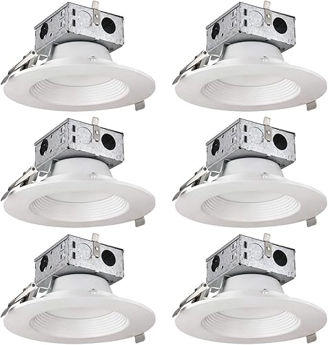 Sunlite 41283-SU - Luminaria empotrable LED redonda de 6 pulgadas, 15 vatios (equivalente a 100 W), 1020 lúmenes, regulable, Energy Star,
