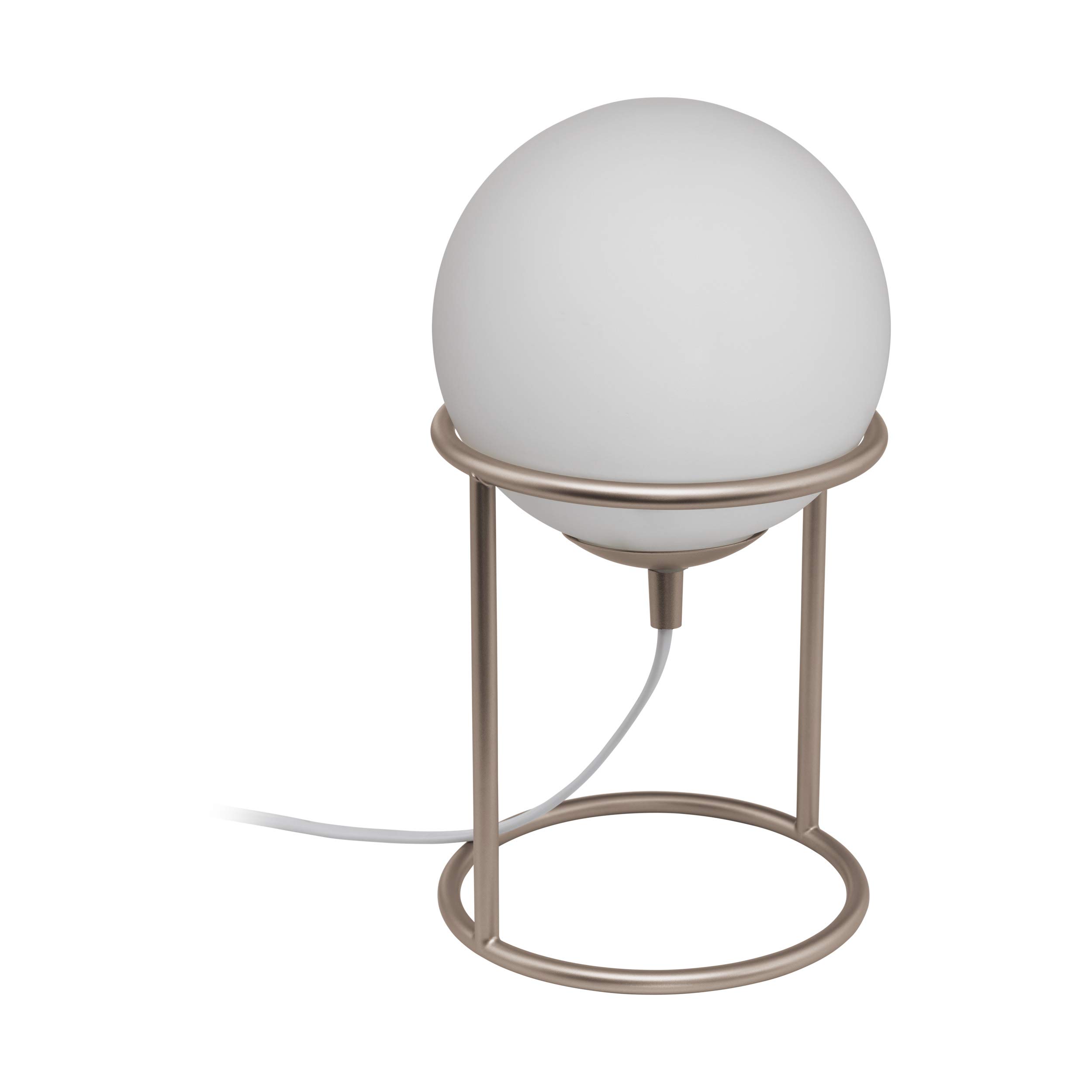 EGLO CASTELLATO 1 - Lampada da tavolo, altezza 28 cm, acciaio, 28 W, colore: Champagne