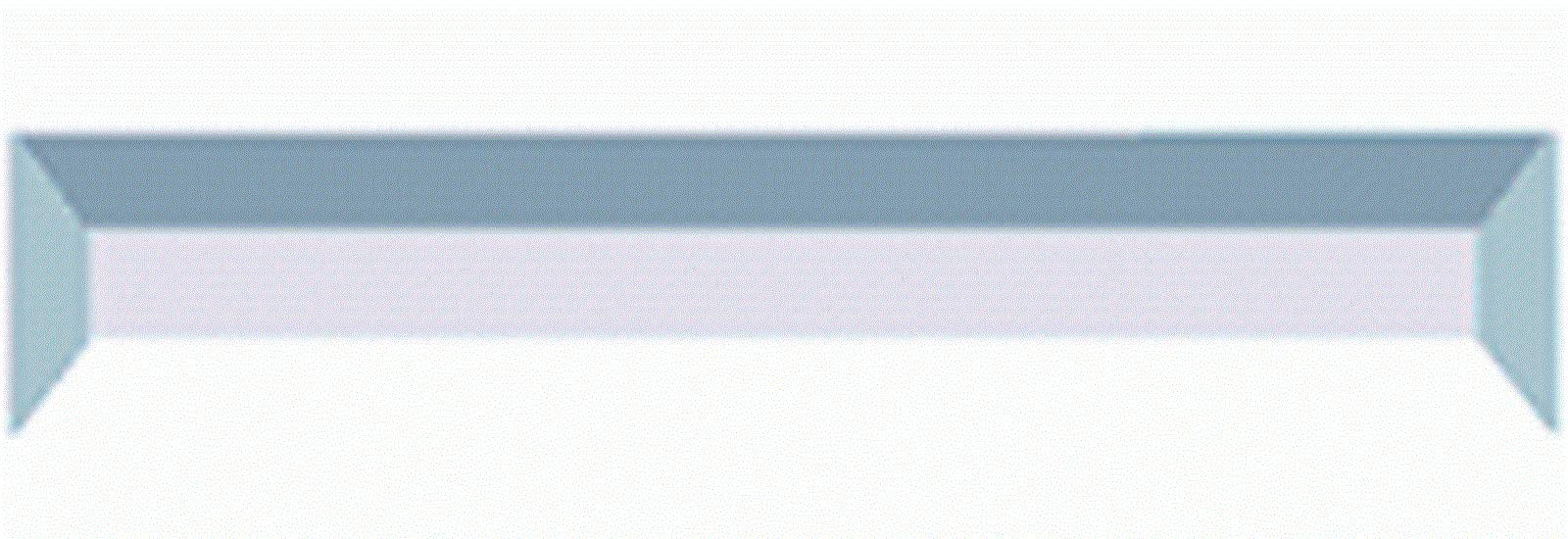 1.5 x 8 Inch Clear Glass Rectangle Bevels Pack of 5