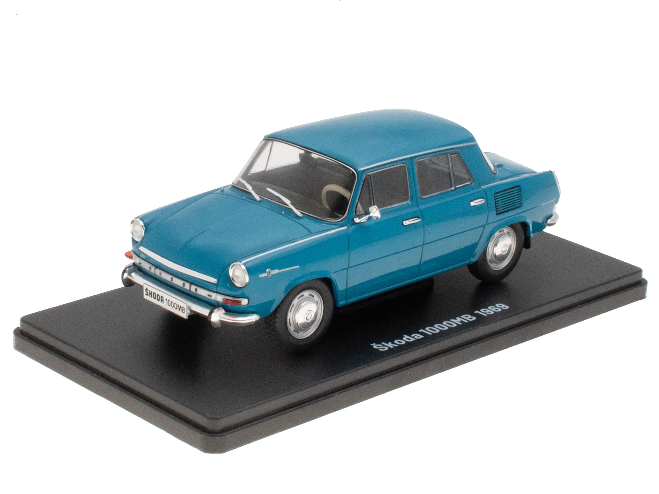 OPO 10 - Collectible model car 1/24 compatible with Skoda 1000MB - 1969 - ELC909, Green, Medium
