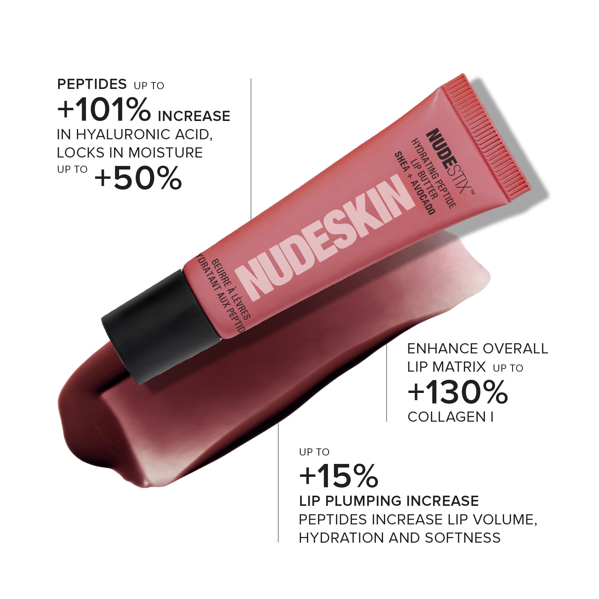 Nudestix Hydra-Peptide Lip Butter - Sugar Plum 10 ml - Image 6 thumbnail