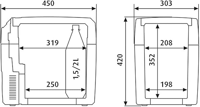 Waeco Tropicool Tc 21 Fl Thermoelectric Cool Box Cooling Capacity Up To 30 C Below Room Temperature Current Operation 12 24 230 V Holding Capacity 21 L Sold By Holly Products