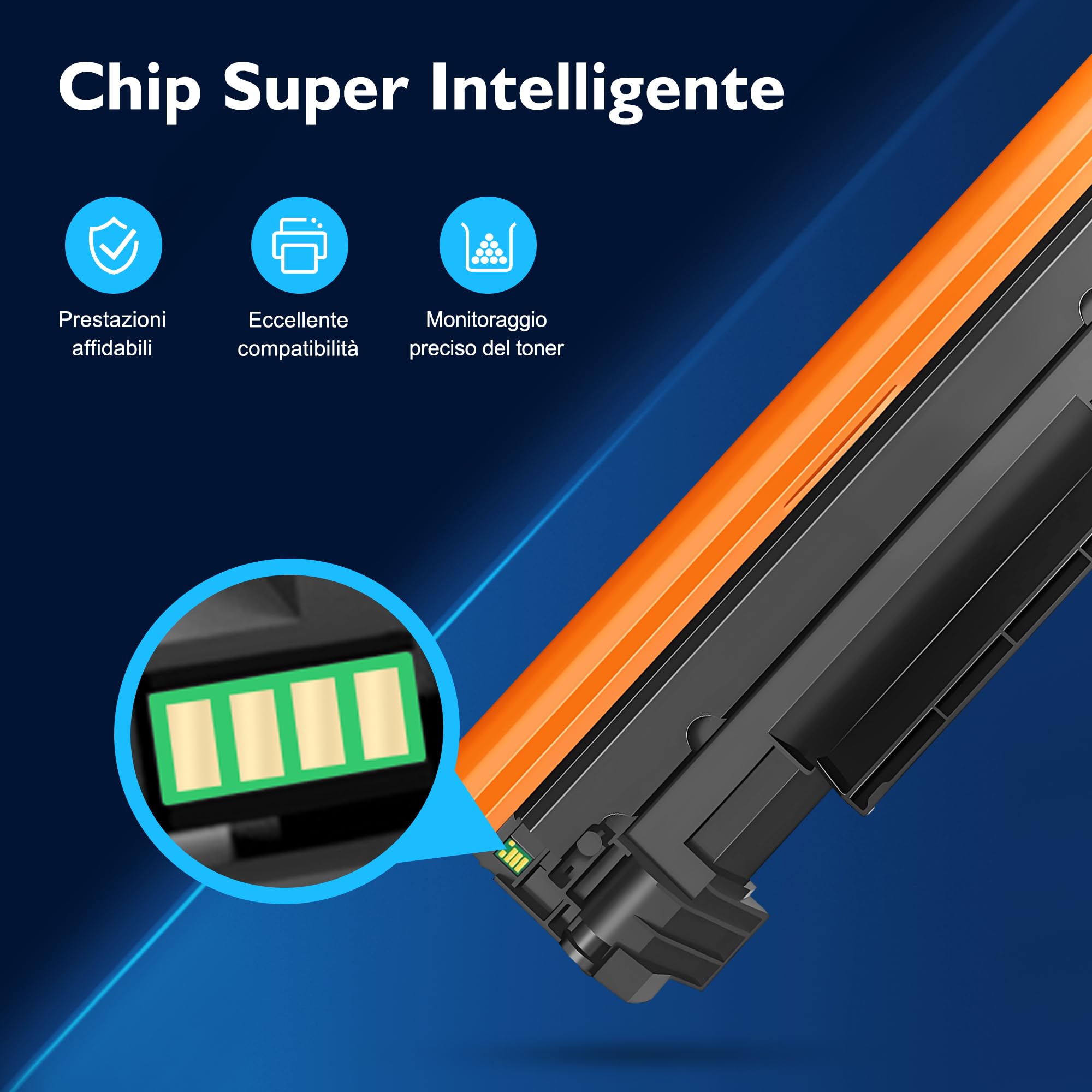 142A Con Chip Cartucce Toner Compatibile per HP 142A W1420A 142X W1420X Toner per HP LaserJet M110w M140w M139w M110 M139 M140 (2 Nero)