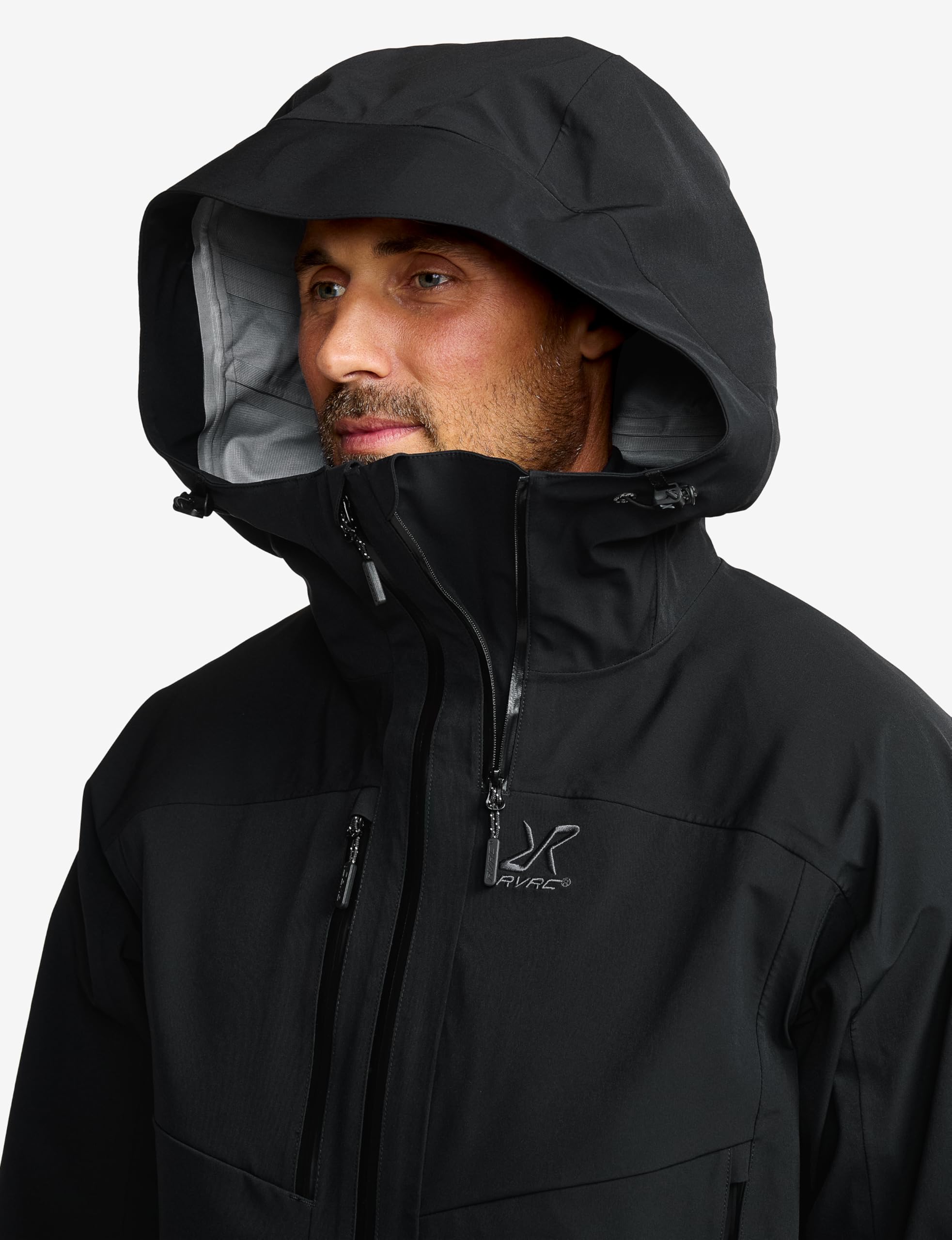 RevolutionRace Cyclone 3L Shell Jacket da Uomo, Giacca Impermeabile con Riflettori Recco per l'escursionismo
