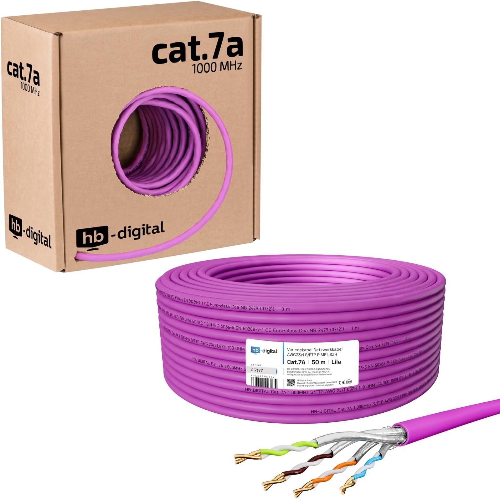 Cavo Ethernet CAT6 da 6,1 m, cavo Ethernet CAT6 Gigabit