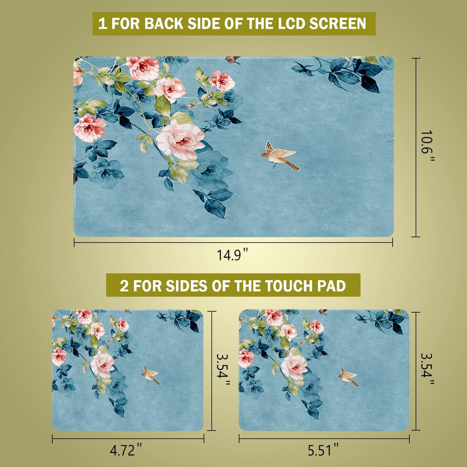 icolor Laptop Skin Sticker Decal,12" 13" 13.3" 14" 15" 15.4" 15.6 inch Personalized Universal Notebook Vinyl Cover Art Protector Decal : Electronics