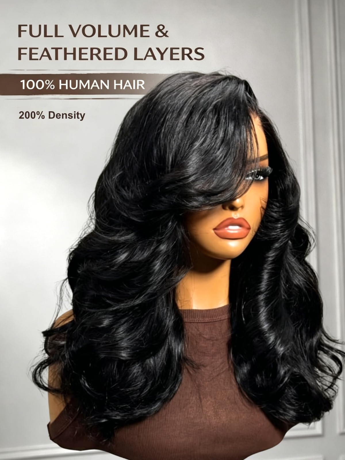 20 Inch Human Hair Glueless Wig with Silicone Strips Drawstring 200% Density Amazon.com: UNICE Glueless Human Hair Wig Body Wave, Pre  main image 3