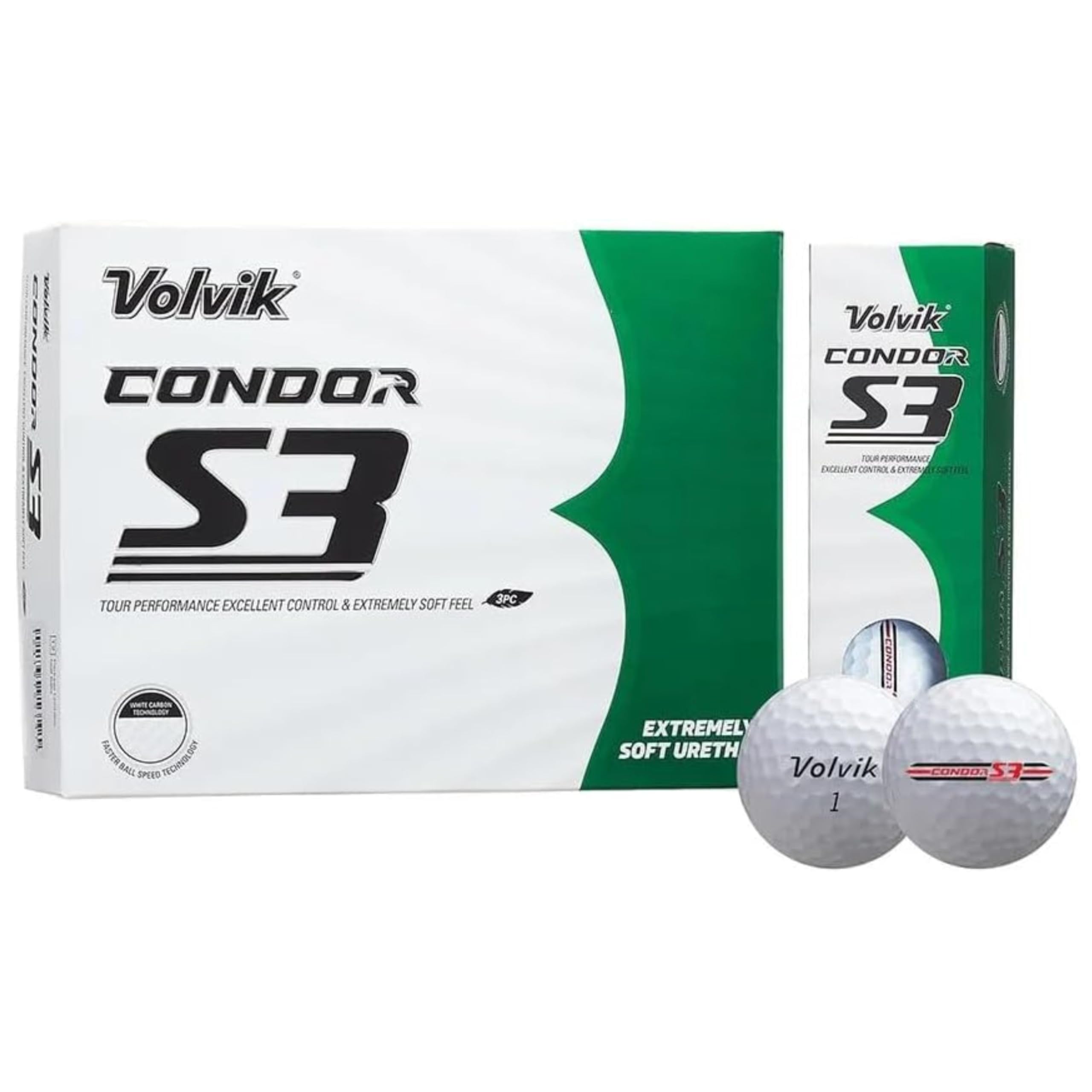 Volvik Condor S3 Tour Soft Golf Balls