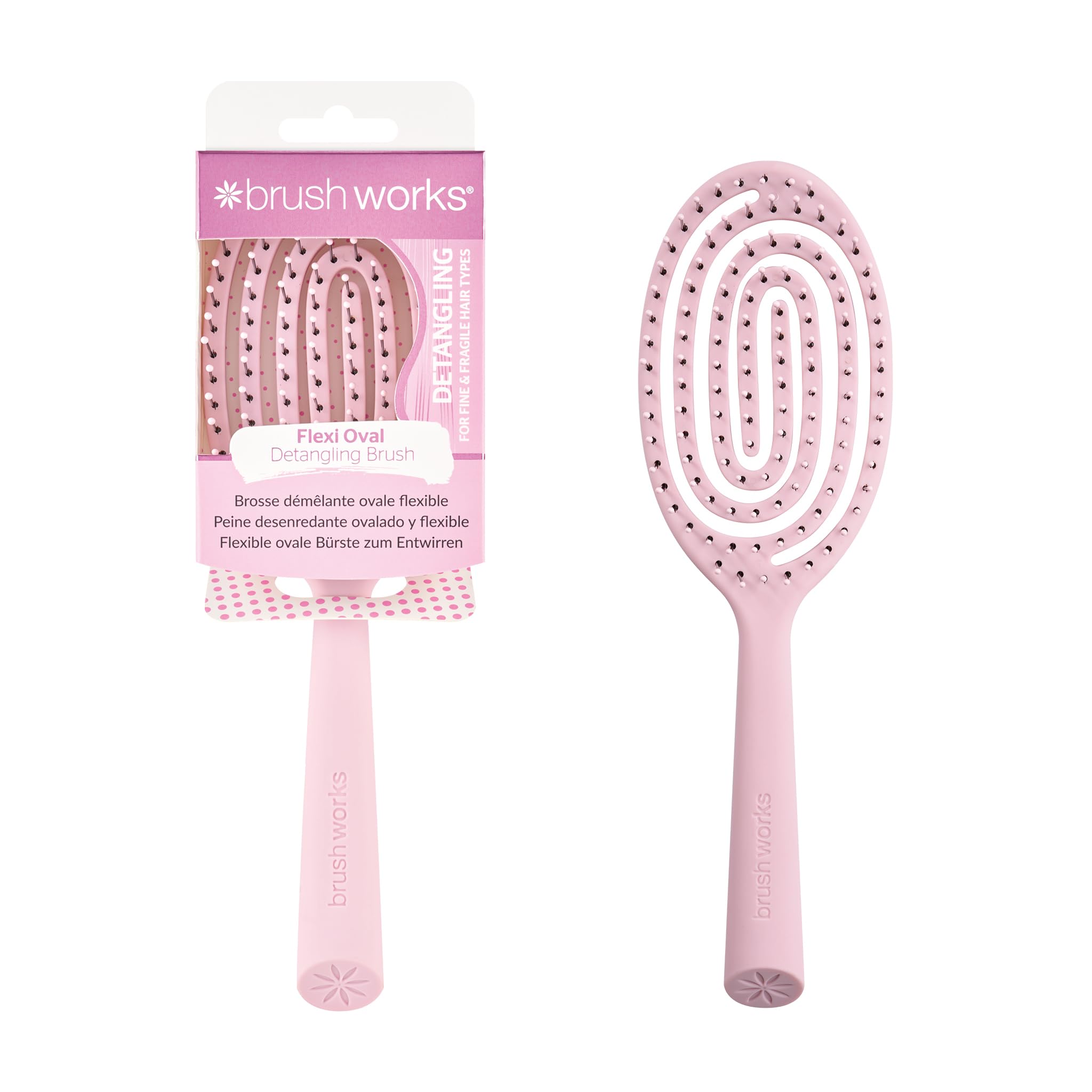 Debenhams Women's Multicolor Flexi Oval Detangling Hair Brush