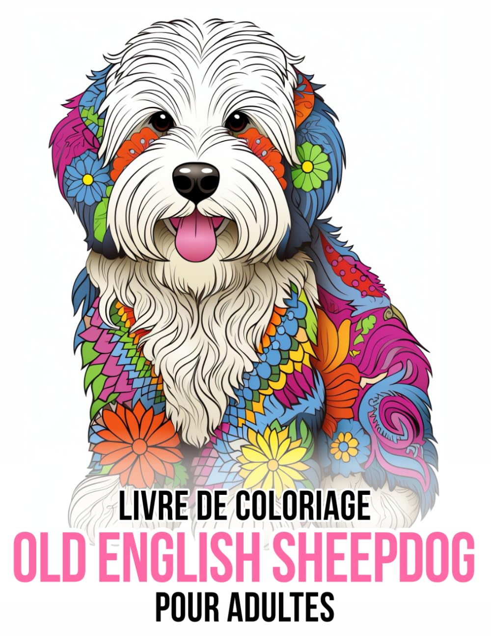 Livre de Coloriage Old English Sheepdog Pour Adultes