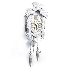 Rylai Cuckoo Clock Large Wooden Wall Clock Handcrafted 13 x 9 . 5 Inch (White) Rylai Cuckoo Clock Large Wooden Wall Clock Handcrafted 13 x 9 . 5 Inch (White) product image