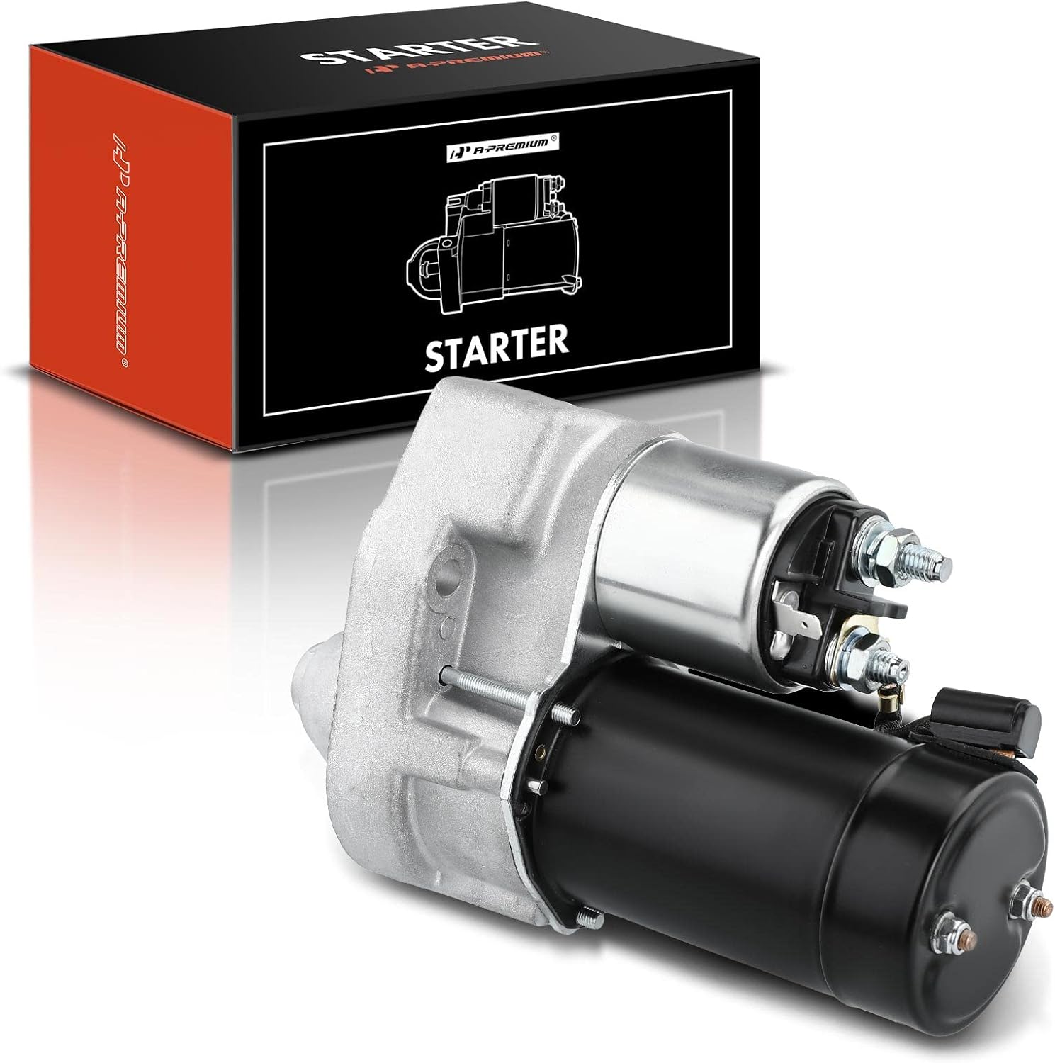 A-Premium Starter Motor Compatible with BMW R1100GS 94-99, R1100S 97-05, R1100RS 92-01, R1100R, R1100RT, R1150GS, R1200C, R850C, R850GS, 12V 1.1KW 9 Teeth Counter Clockwise, Replace# D6RA55, SPR0008