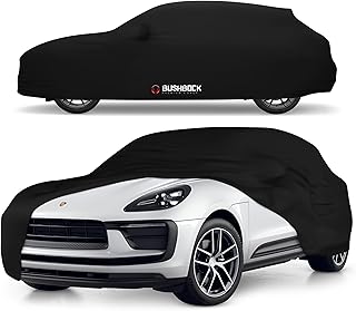 BUSHBOCK® Bâche de protection d'intérieur de qualité supérieure, en satin, pour voiture, 2 couleurs, 4 tailles (noir, SUV-L)