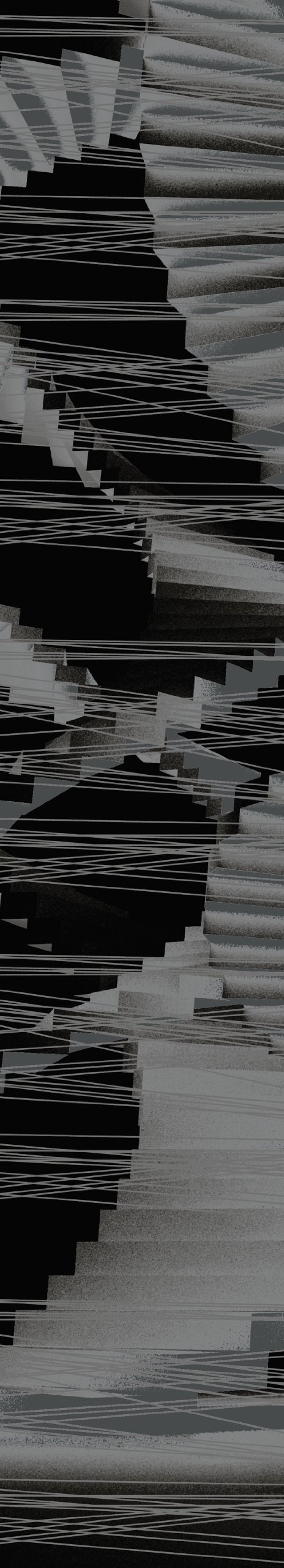 JP London UCPS9103 uStrip Peel and Stick Mural Inception Stair Illusion Allusion Monotone Art at 8.5 feet high by 1.5 feet Wide