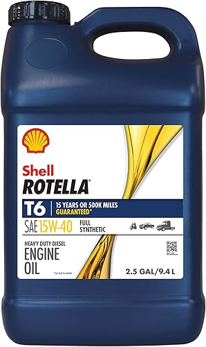 Miniatura 9 de Shell Rotella T6 - Aceite de motor diésel totalmente sintético 15W-40 (1 galón, paquete individual)