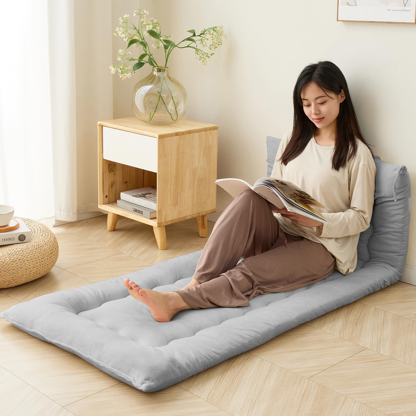 Amazon.co.jp: Housecover ごろ寝マット 長座布団 お昼寝マット 70