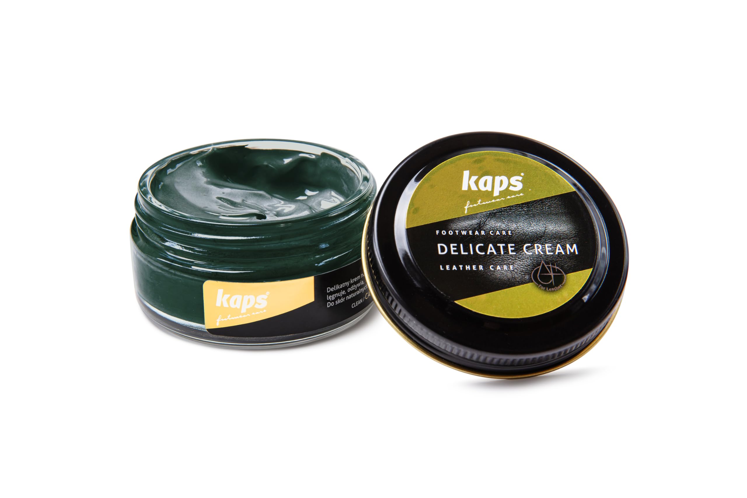 Kaps Leather Shoe Cream - Shoe Care Polish and Colour Conditioner | Refreshes Appearance | For Boots, Handbags, Furniture | Intensive Leather Care and Nourishing | 70 + Shades 50ml — view 79