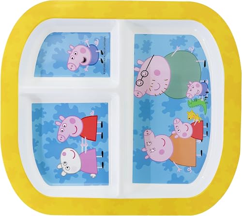 STOR Assiette Enfant Kpop Demon Hunters 3 Compartiments, 772ml Plastique sans BP