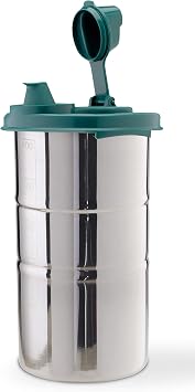 SIGNORA WARE Easy Flow Stainless Steel Oil dispenser Bottle with Lid and Cap, Air-Tight Spill-Proof, Food Grade Pourer Drizzler 650 ml Forest Green Set of 1