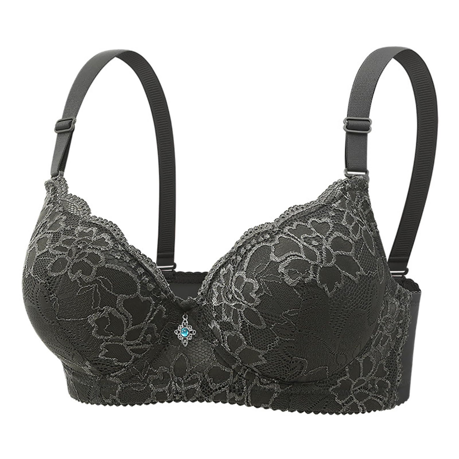 Buxuaaaa Lingerie Bustier with Flexible Underwire and Flower Lace Fabric Women ' s Push Up Padded Underwear Bra for Everyday Wear Women ' s Lingerie Bra