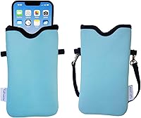 Vista 78 de Tainada Funda de neopreno para teléfono para hombres y mujeres con correa cruzada/cordón para el cuello para iPhone 17/16/15 Pro Max, Air, 16/15