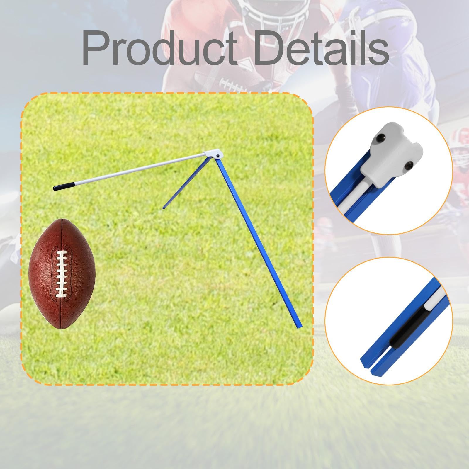 Football Kicking Tee Rugby Stand Stand Adjustable Soccer Launcher n'importe Quelle Taille Balle Field Office Football pour Enfants A