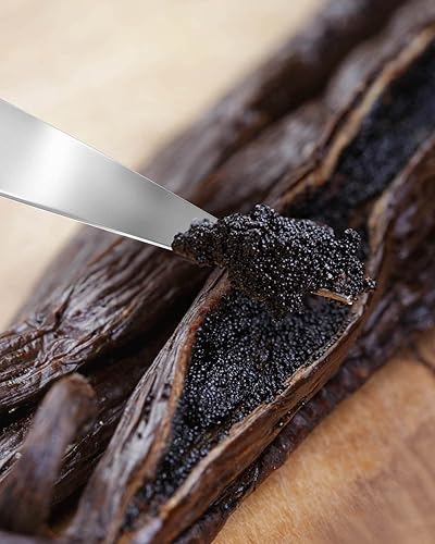 Miniatura 3 de 1 Heart  Harvest - Granos de vainilla de Madagascar de grado A de 5 a 6 pulgadas paquete de 4 cápsulas de vainilla enteras perfectas para hacer