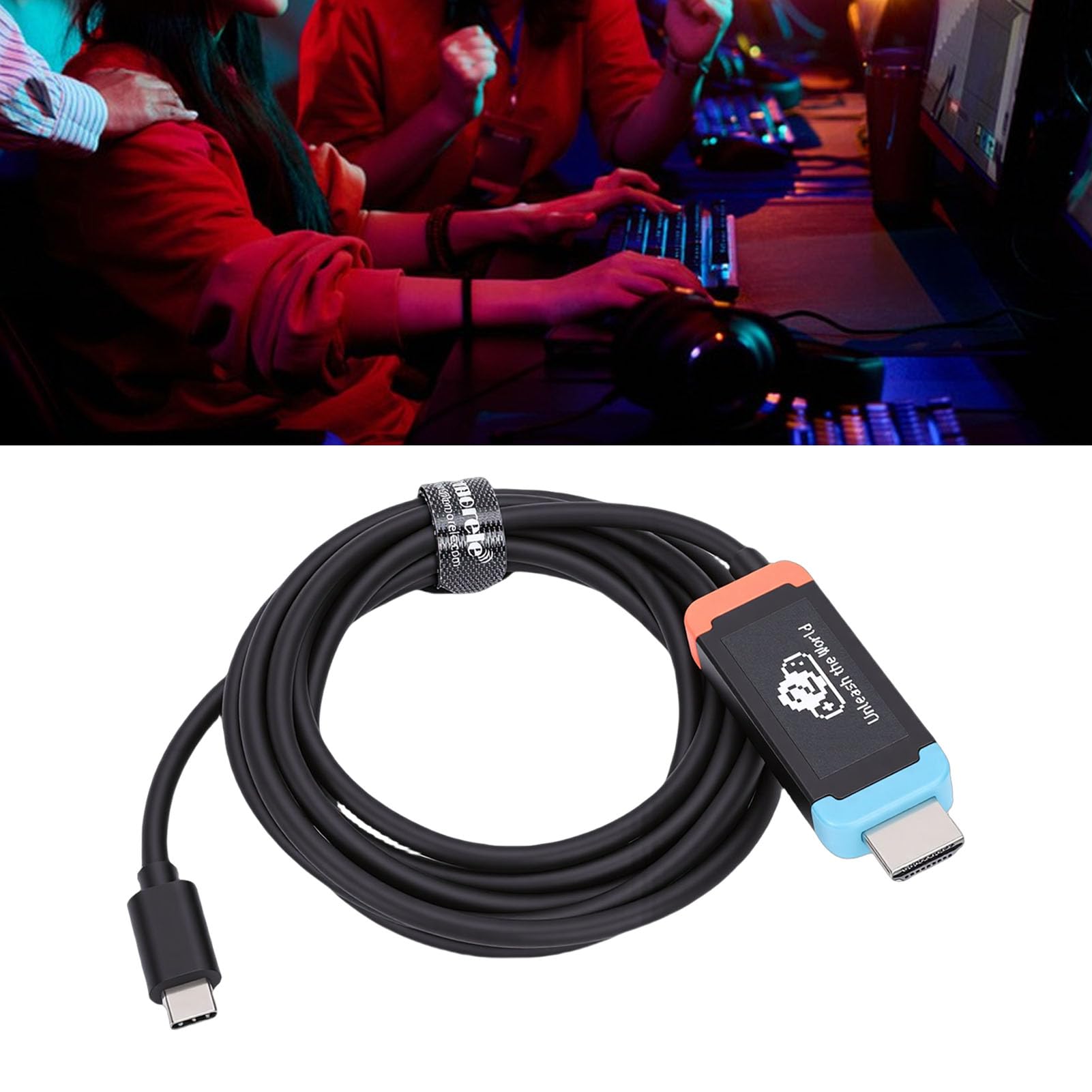 LICAEVEY Câble Adaptateur USB-C vers HDMI de 2 M, Station d'accueil TV 4K 60 Hz PD 100 W Compatible avec, Connexion Facile et Rapide pour Téléphone, Ordinateur Portable, TV, Moniteur